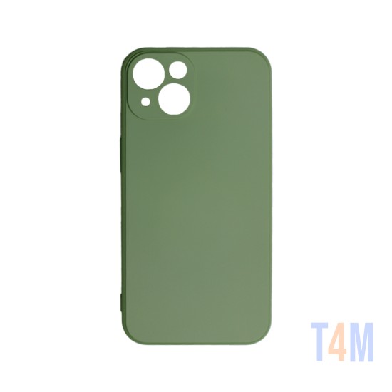 Capa de Silicone Mole para Apple iPhone 14 Verde